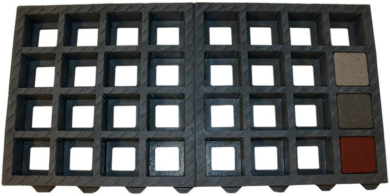 Betonsteen ECO Grates 7,4x7,4x4,8cm rood sfeer