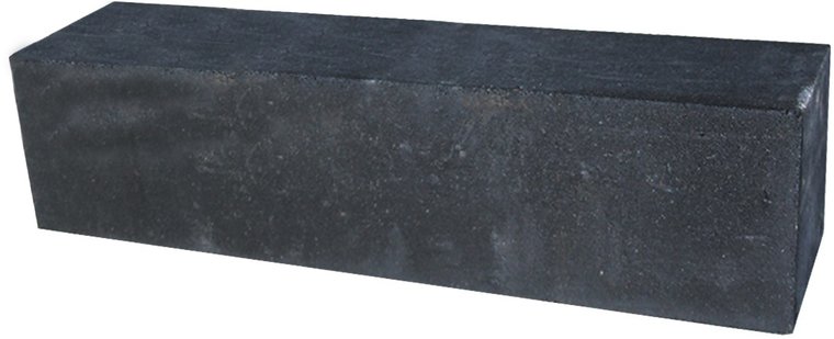 Palissade block 60x15x15cm zwart