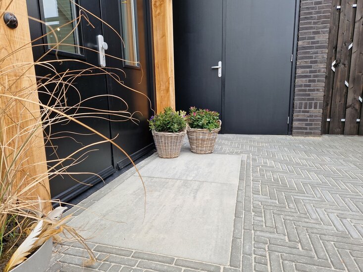 Patio square 90x90x6 cm concrete sfeer 4