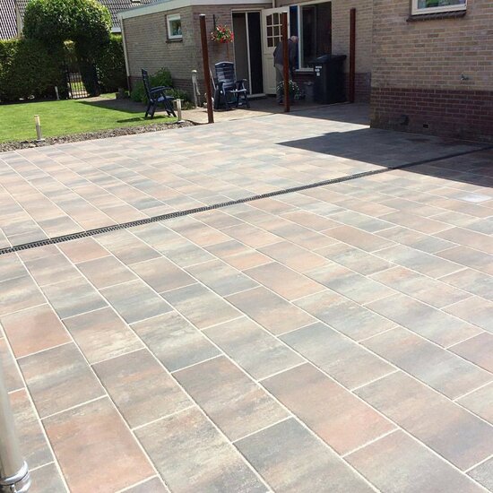 Patio square 60x30x5 cm tricolore sfeer 2