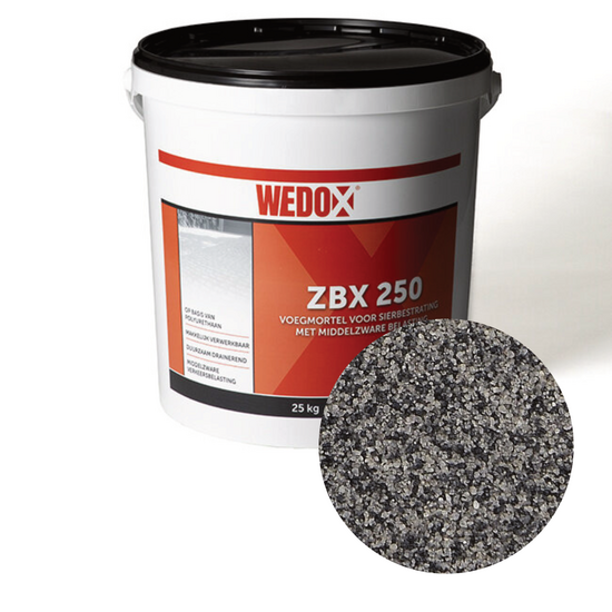 Wedox ZBX 250 PU voegmortel steengrijs 25 kg Paviment.nl