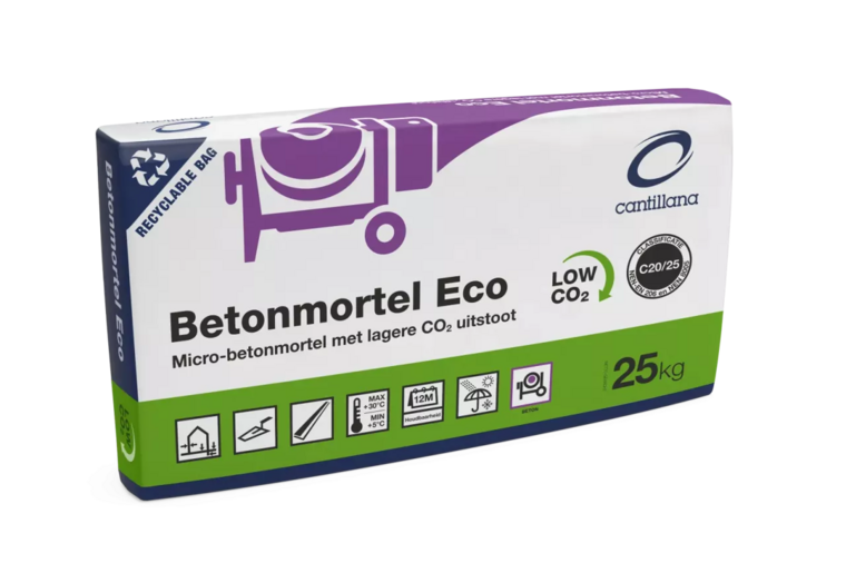 Cantillana Betonmortel C20/25 XC3 PE zak 25 kg