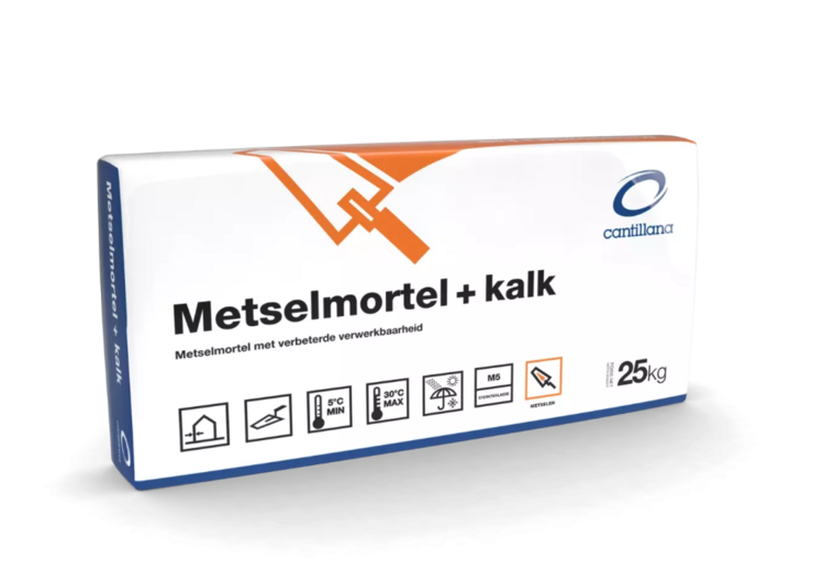 Cantillana Metselmortel +kalk 120 M5 A/B PE zak 25 kg