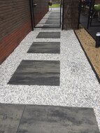 Patio square 90x90x6 cm nero/grey sfeer